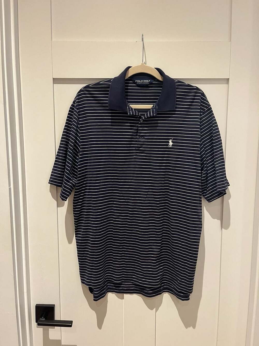 Polo Golf Ralph Lauren Striped Pima Cotton Polo Shirt Size M
